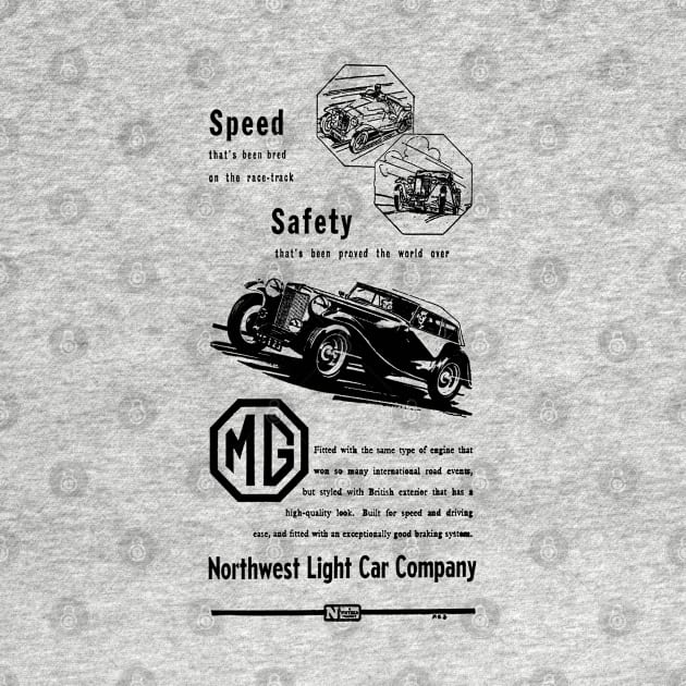 MG TF - old advert by Throwback Motors